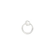 Orecchino Nodo DoDo in argento 925, cerchio con nodo intrecciato simbolico, elegante e significativo.